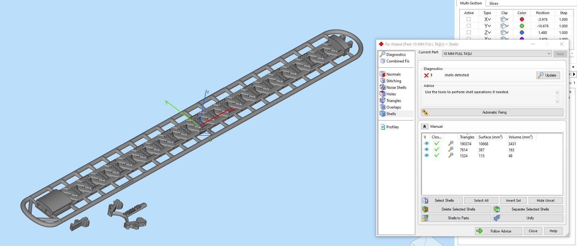 9 MM 18 CM CUBAN LINK CHAIN FOR BRACELET OR NECKLACE 3D print model_1