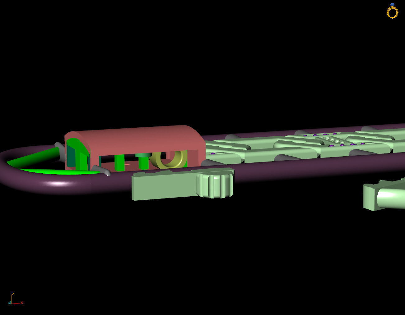 9 MM 18 CM CUBAN LINK CHAIN FOR BRACELET OR NECKLACE 3D print model_12