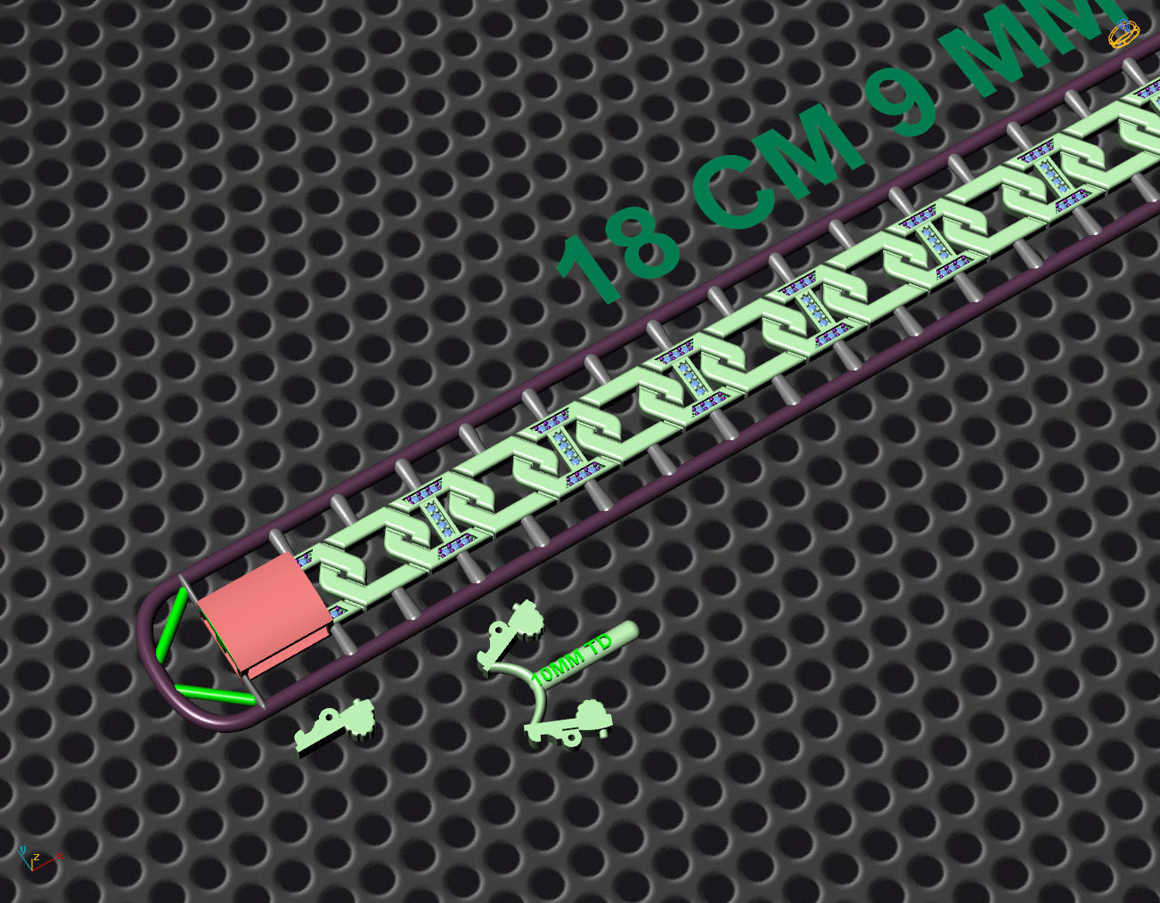 9 MM 18 CM CUBAN LINK CHAIN FOR BRACELET OR NECKLACE 3D print model_5