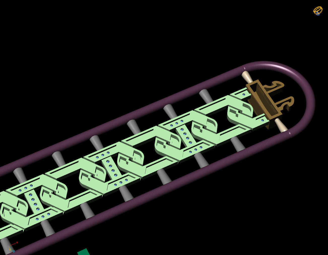 9 MM 18 CM CUBAN LINK CHAIN FOR BRACELET OR NECKLACE 3D print model_6