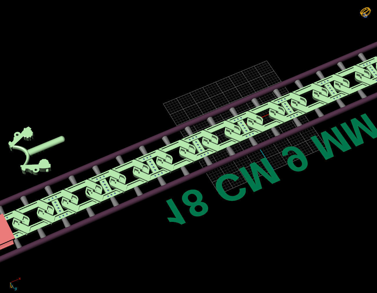 9 MM 18 CM CUBAN LINK CHAIN FOR BRACELET OR NECKLACE 3D print model_7