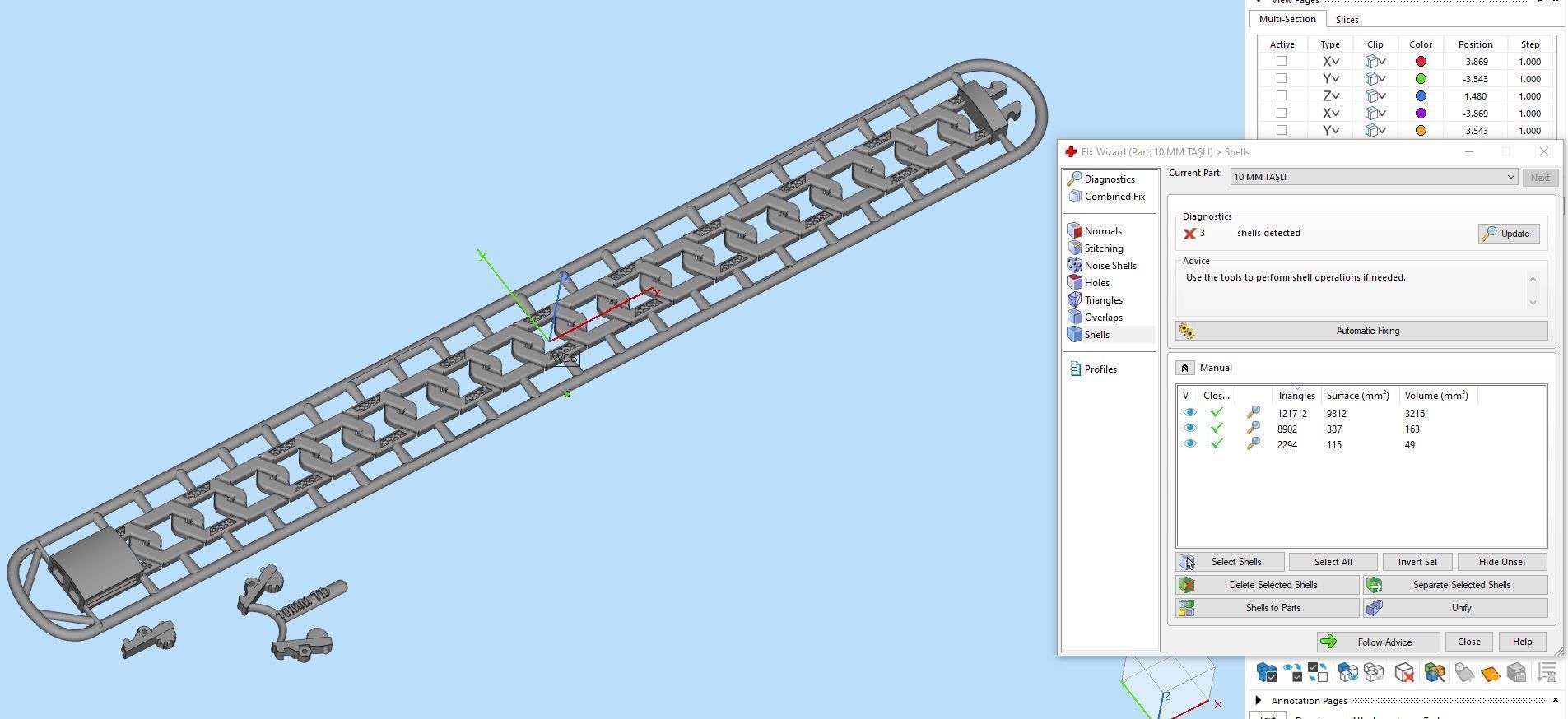 9 MM 18 CM CUBAN LINK CHAIN FOR BRACELET OR NECKLACE 3D print model_1
