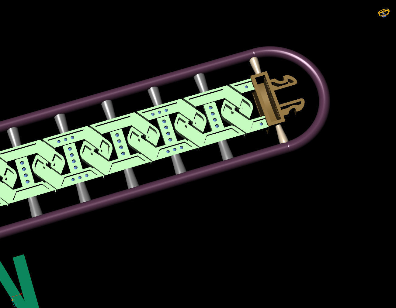 9 MM 18 CM CUBAN LINK CHAIN FOR BRACELET OR NECKLACE 3D print model_6