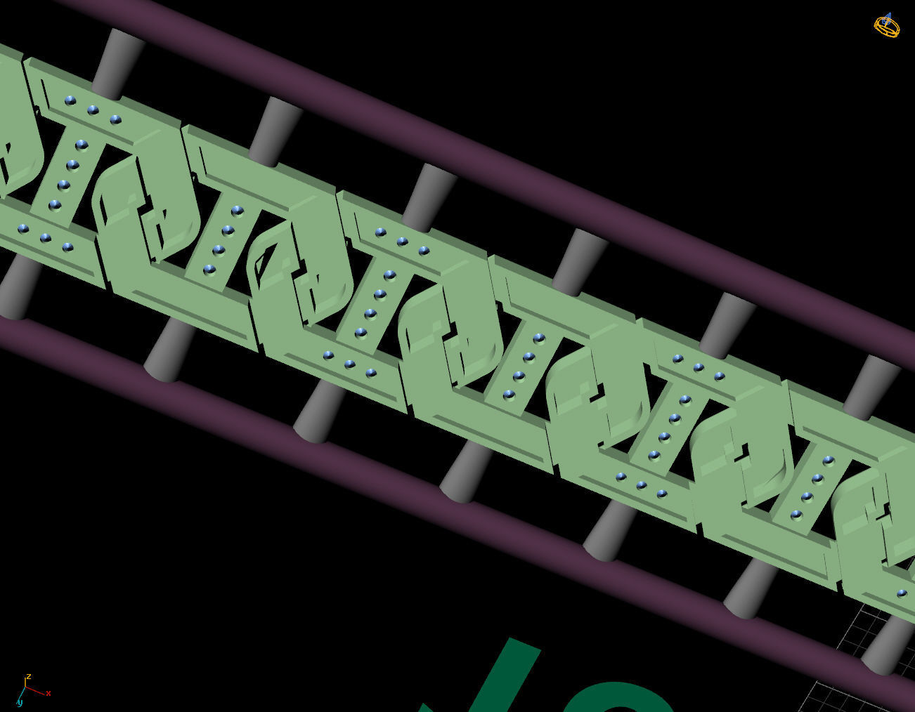 9 MM 18 CM CUBAN LINK CHAIN FOR BRACELET OR NECKLACE 3D print model_8