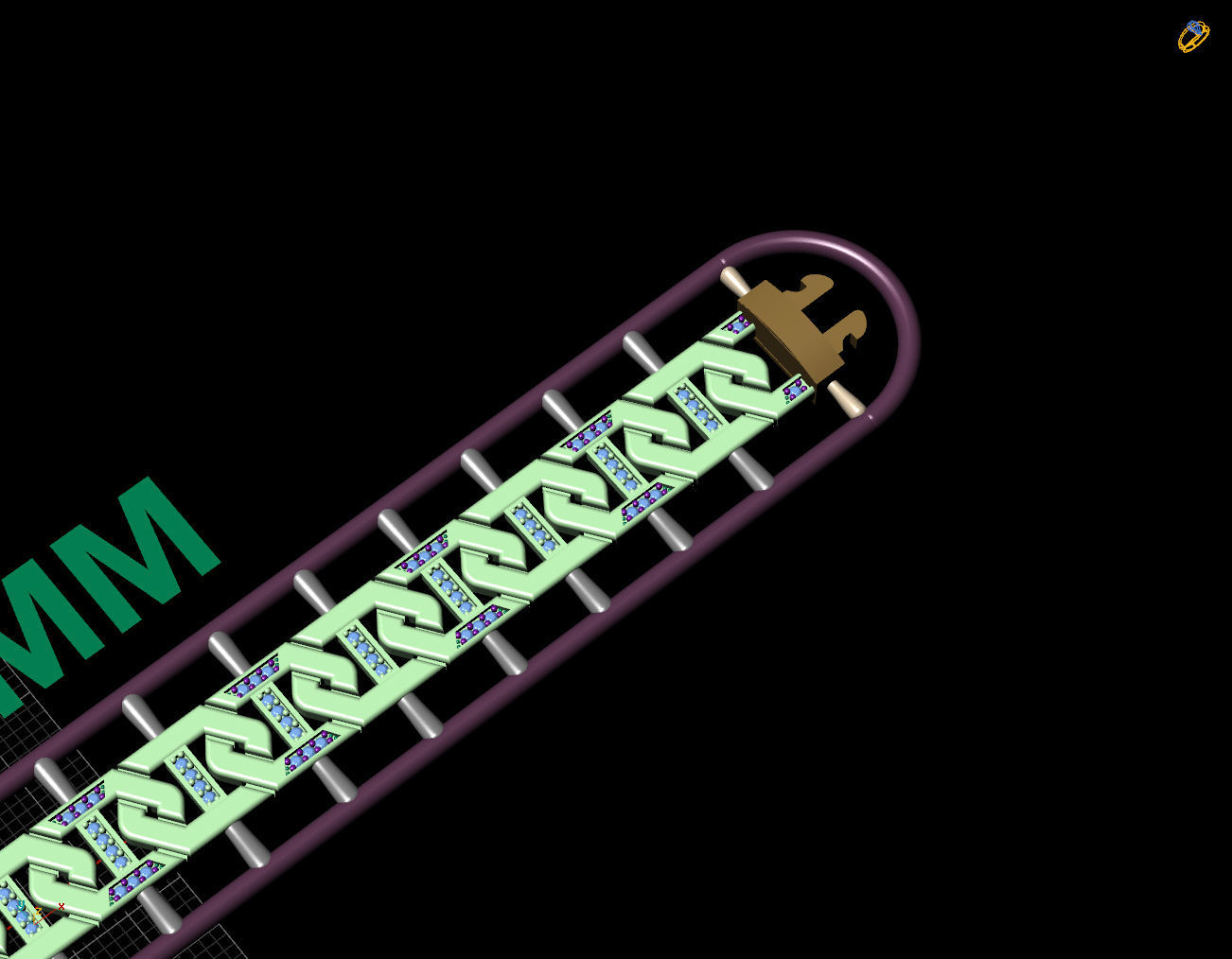 9 MM 18 CM CUBAN LINK CHAIN FOR BRACELET OR NECKLACE 3D print model_5