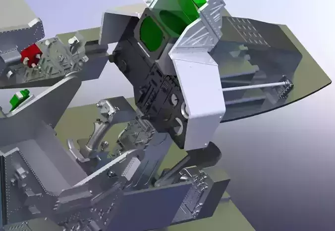 Dassault Super-Etendard SEM Complete cockpit 3D print model  3D print model
