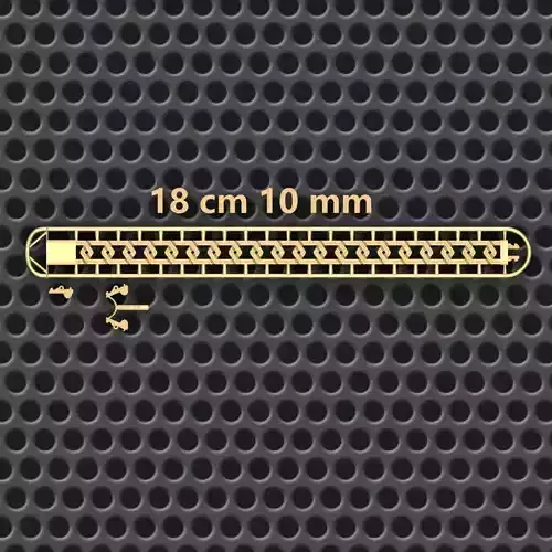 10 MM 18 CM  CUBAN LINK CHAIN FOR BRACELET OR NECKLACE