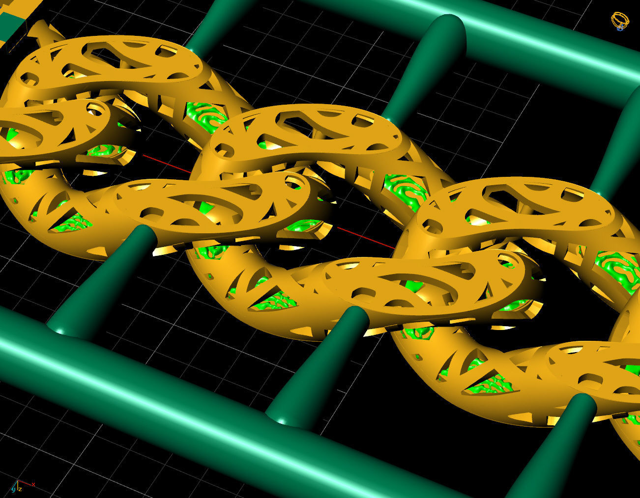 6 NN 18 CM  CUBAN LINK CHAIN FOR BRACELET OR NECKLACE 3D print model_4