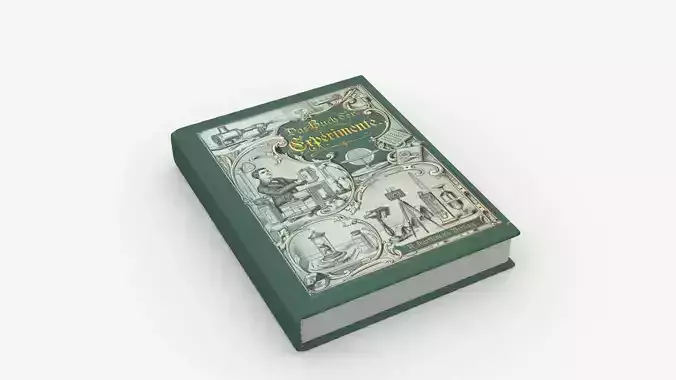 Book Rigged and Animated Low-poly 3D model
