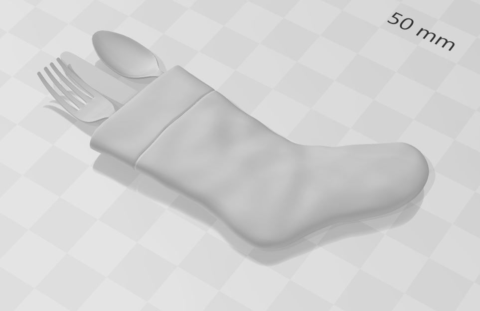 santa claus miniature house dollhouse printable 3D print model_24