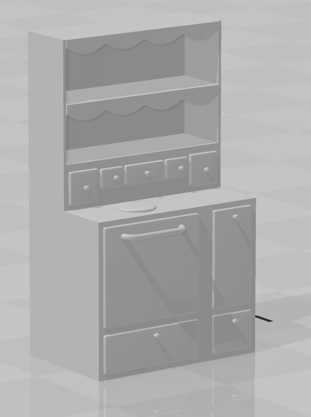 santa claus miniature house dollhouse printable 3D print model_42