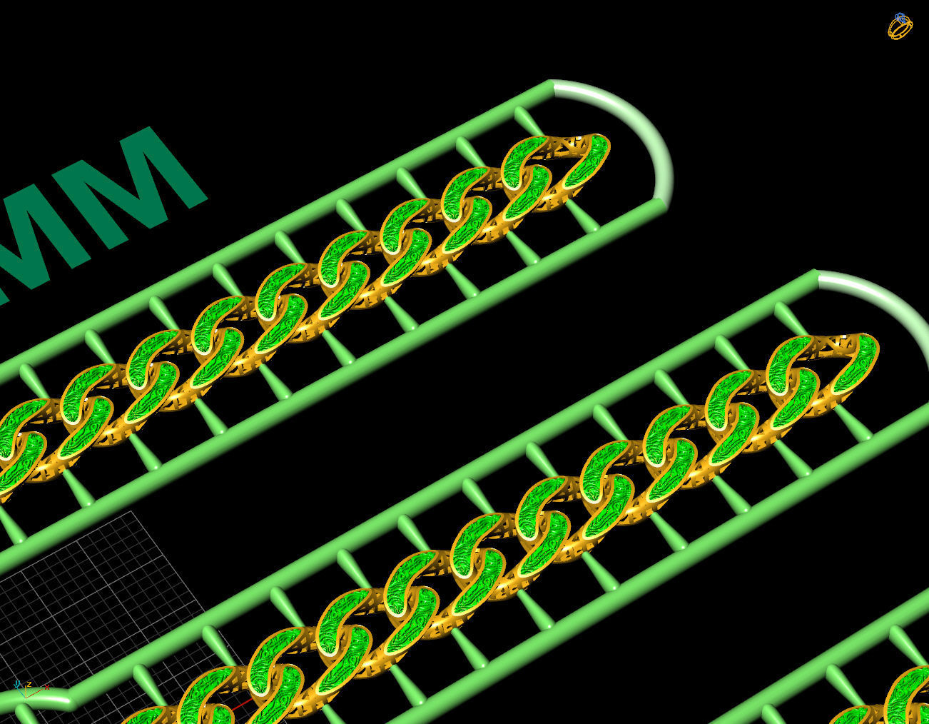 7 MM 45 CM CUBAN LINK CHAIN FOR BRACELET OR NECKLACE 3D print model_4