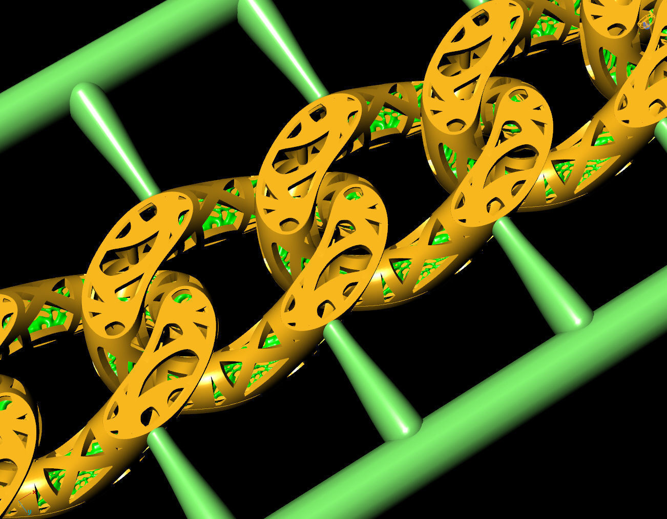 7 MM 45 CM CUBAN LINK CHAIN FOR BRACELET OR NECKLACE 3D print model_18