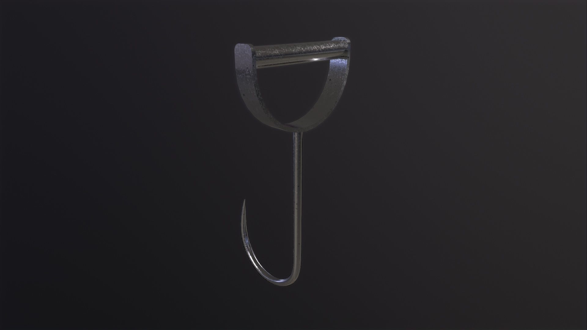 Meat Hook 3D Model Low-poly 3D model_4