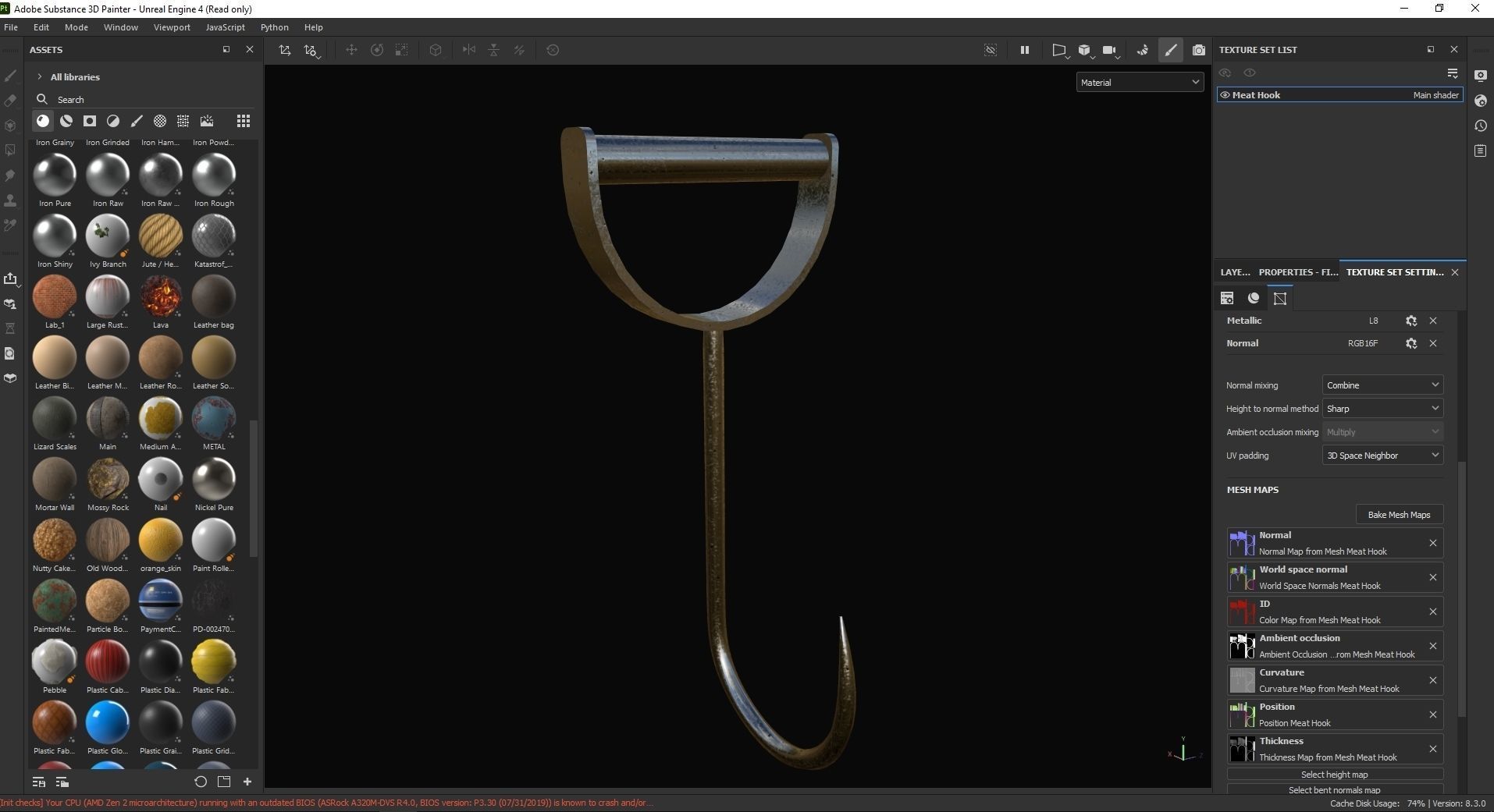 Meat Hook 3D Model Low-poly 3D model_7