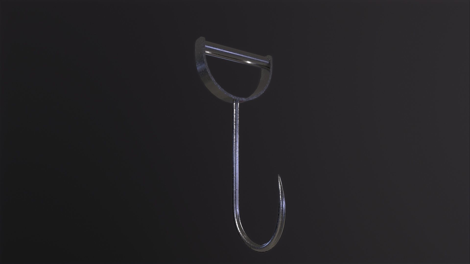 Meat Hook 3D Model Low-poly 3D model_3