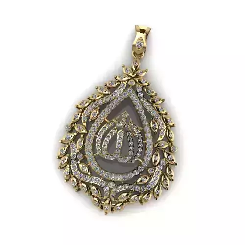 Allah pandent for daimond