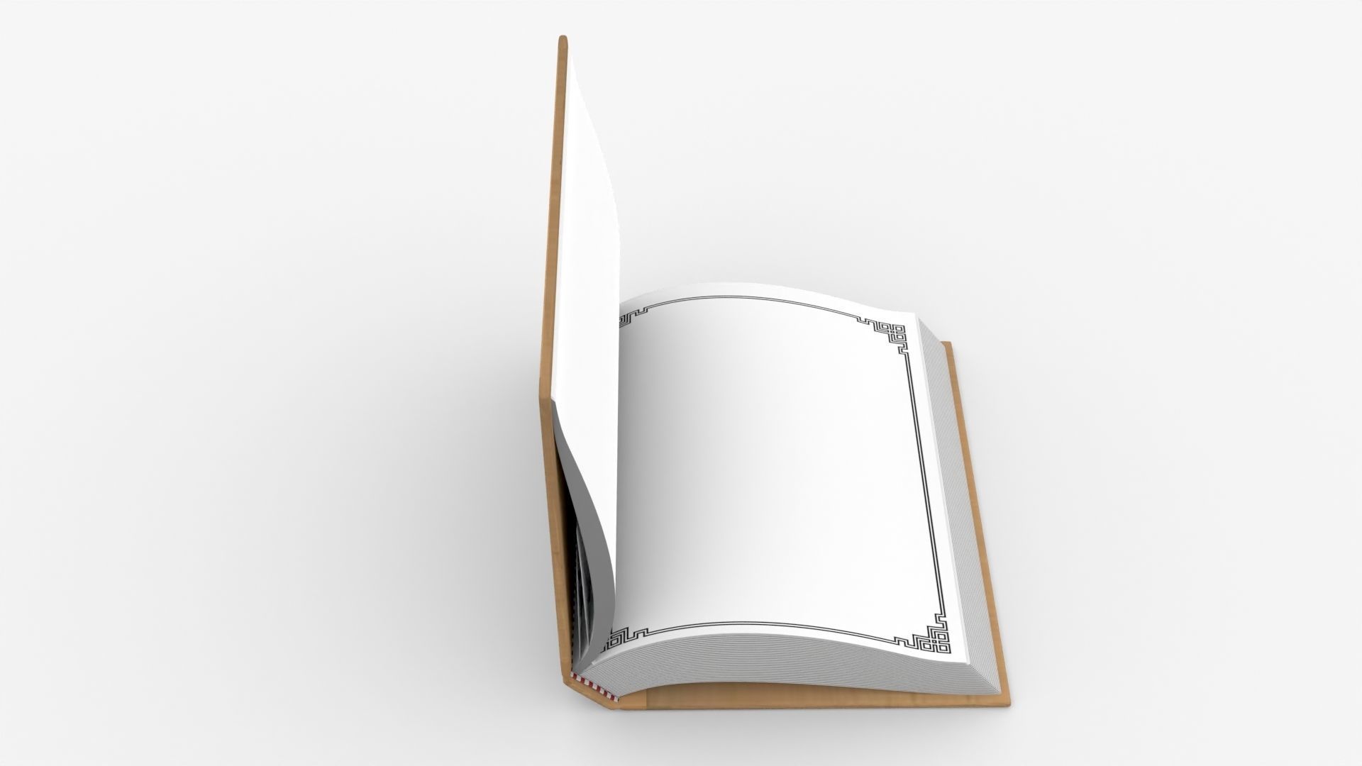 Book Rigged and Animated Low-poly 3D model_1