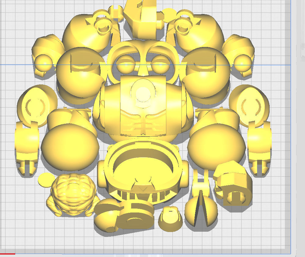 Krang robot suit - action figure 3D print model_10