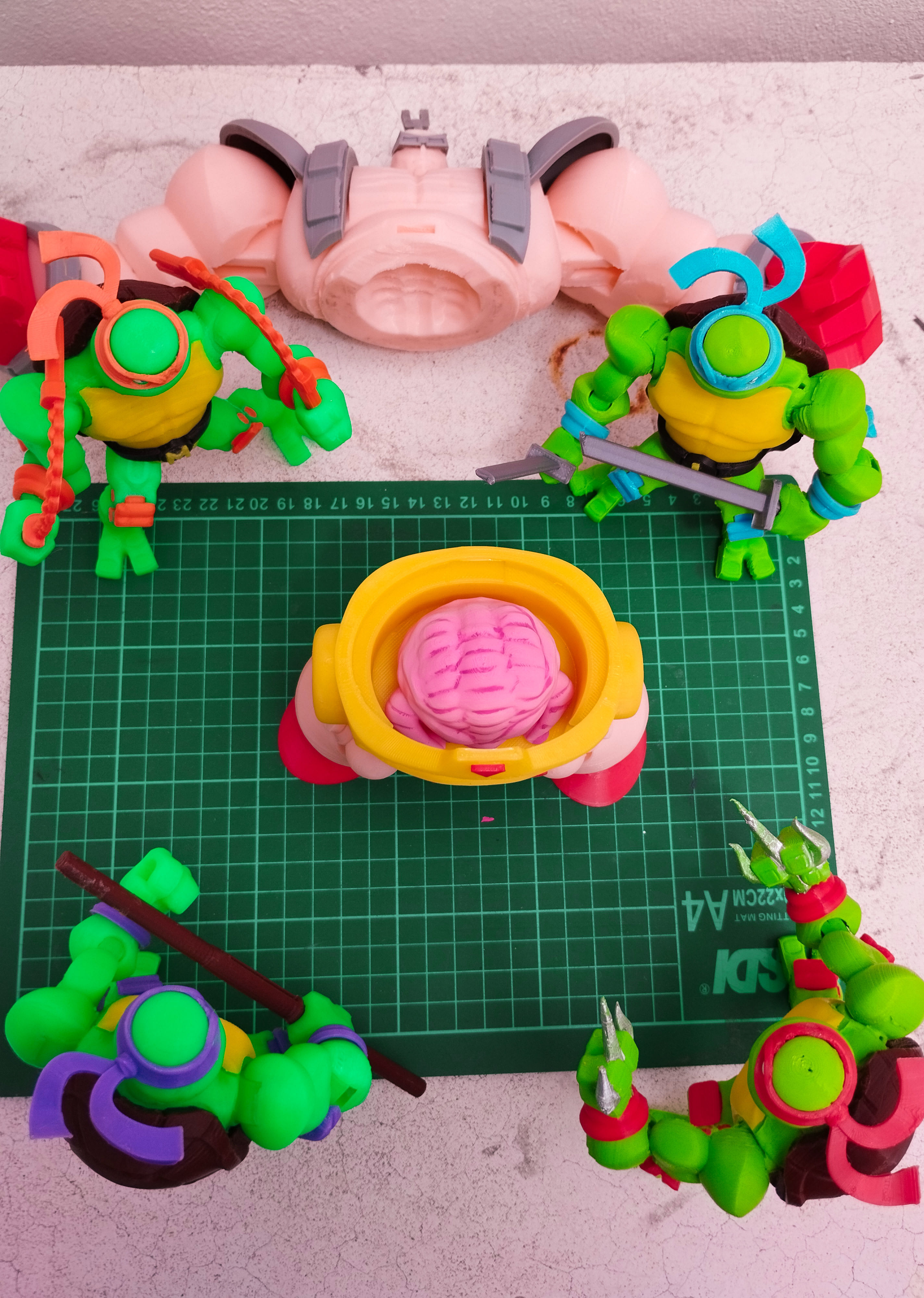 Krang robot suit - action figure 3D print model_7