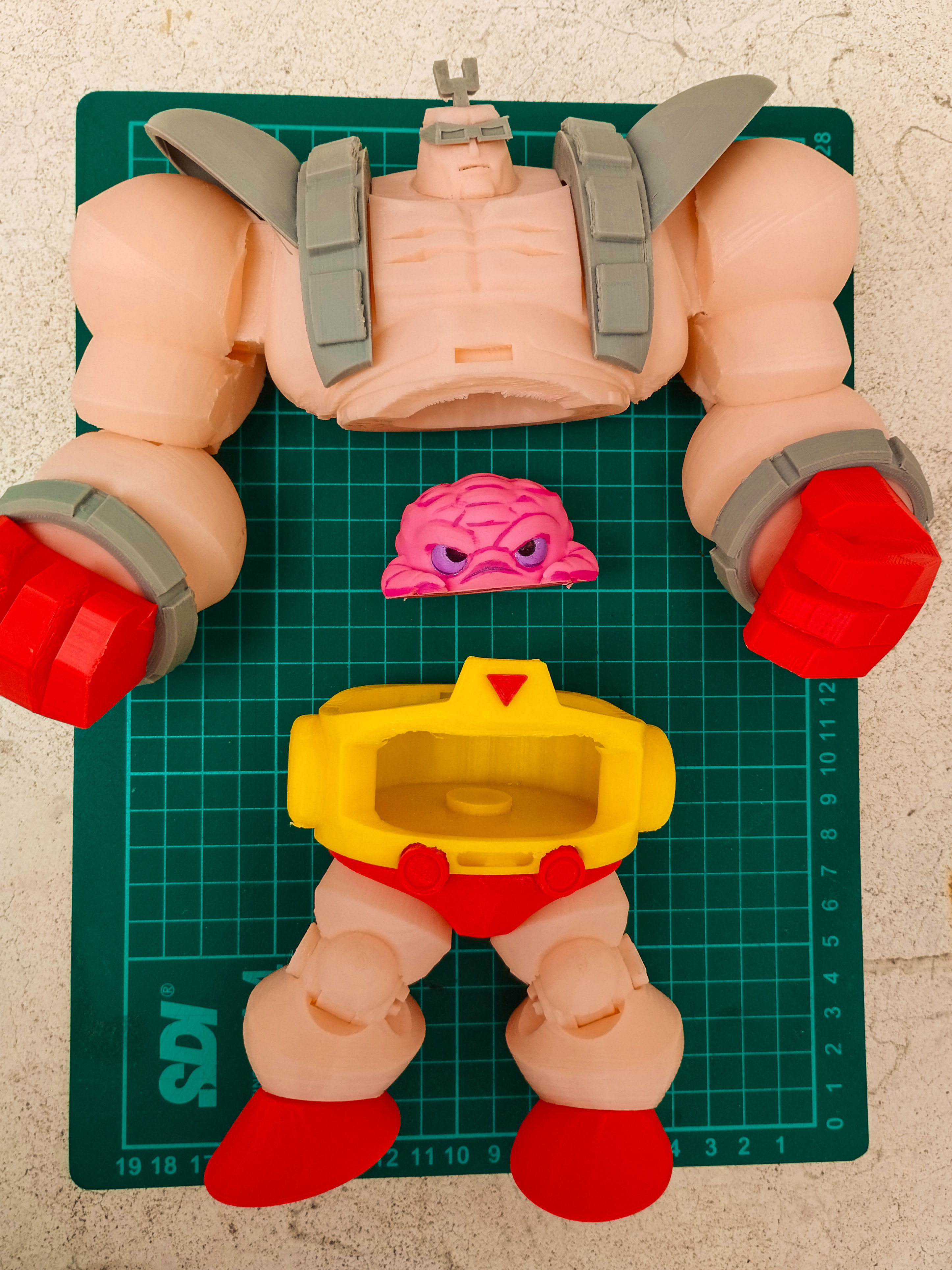 Krang robot suit - action figure 3D print model_9