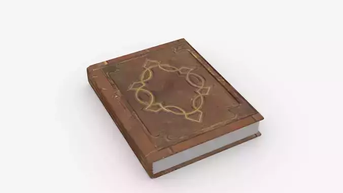 Book Rigged and Animated Low-poly 3D model