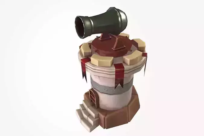 Cannon Tower 3D model