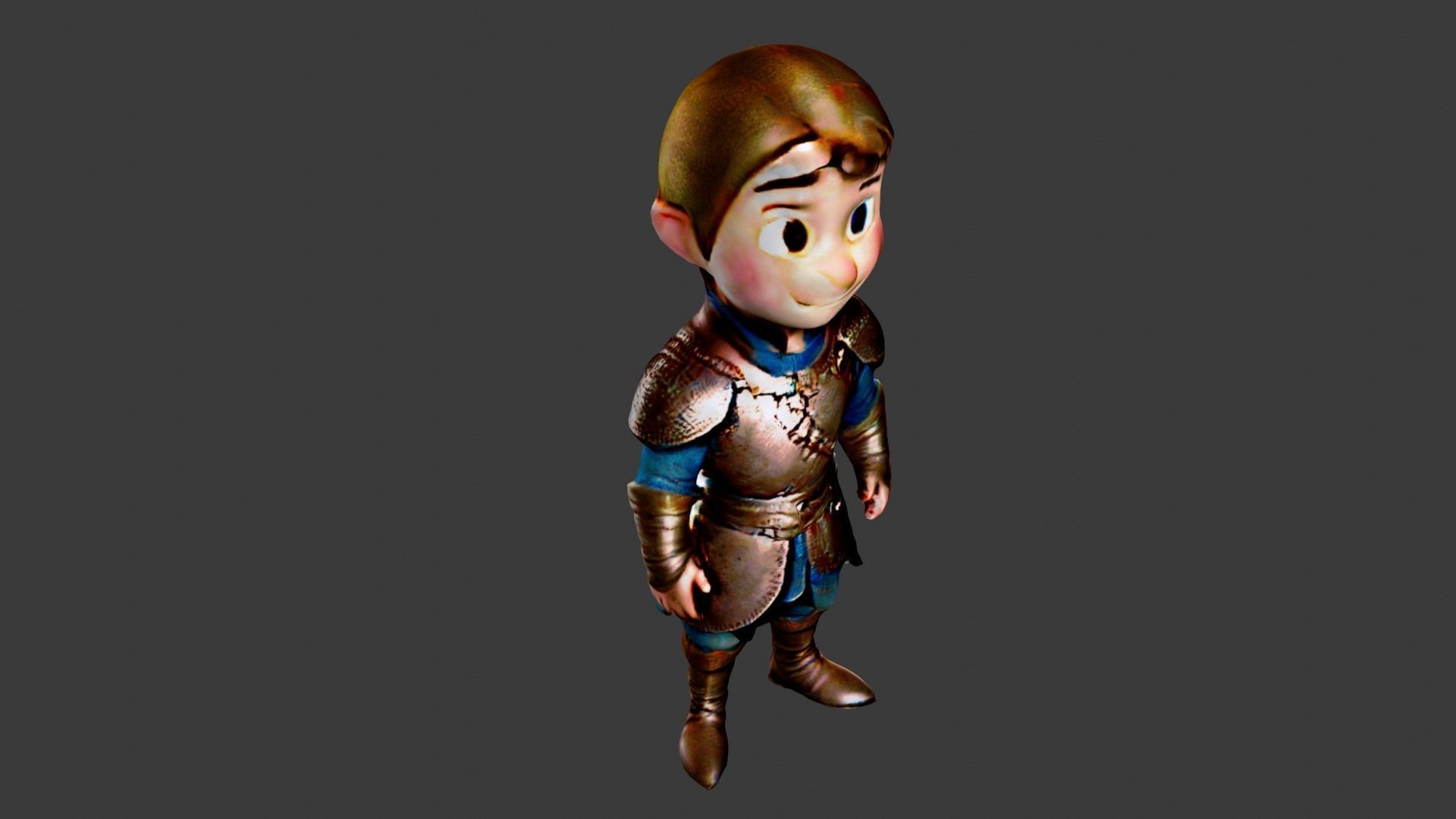 Knight Soldier Low-poly 3D model_4