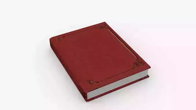 Book Rigged and Animated Low-poly 3D model