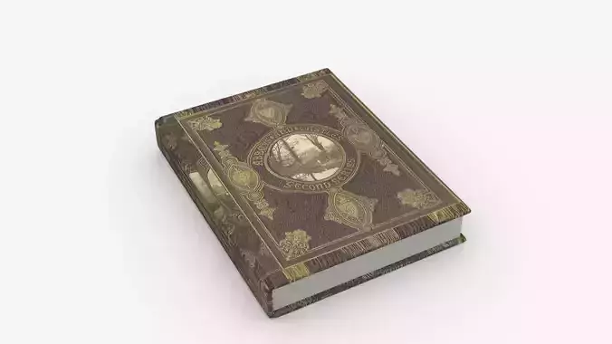 Book Rigged and Animated Low-poly 3D model