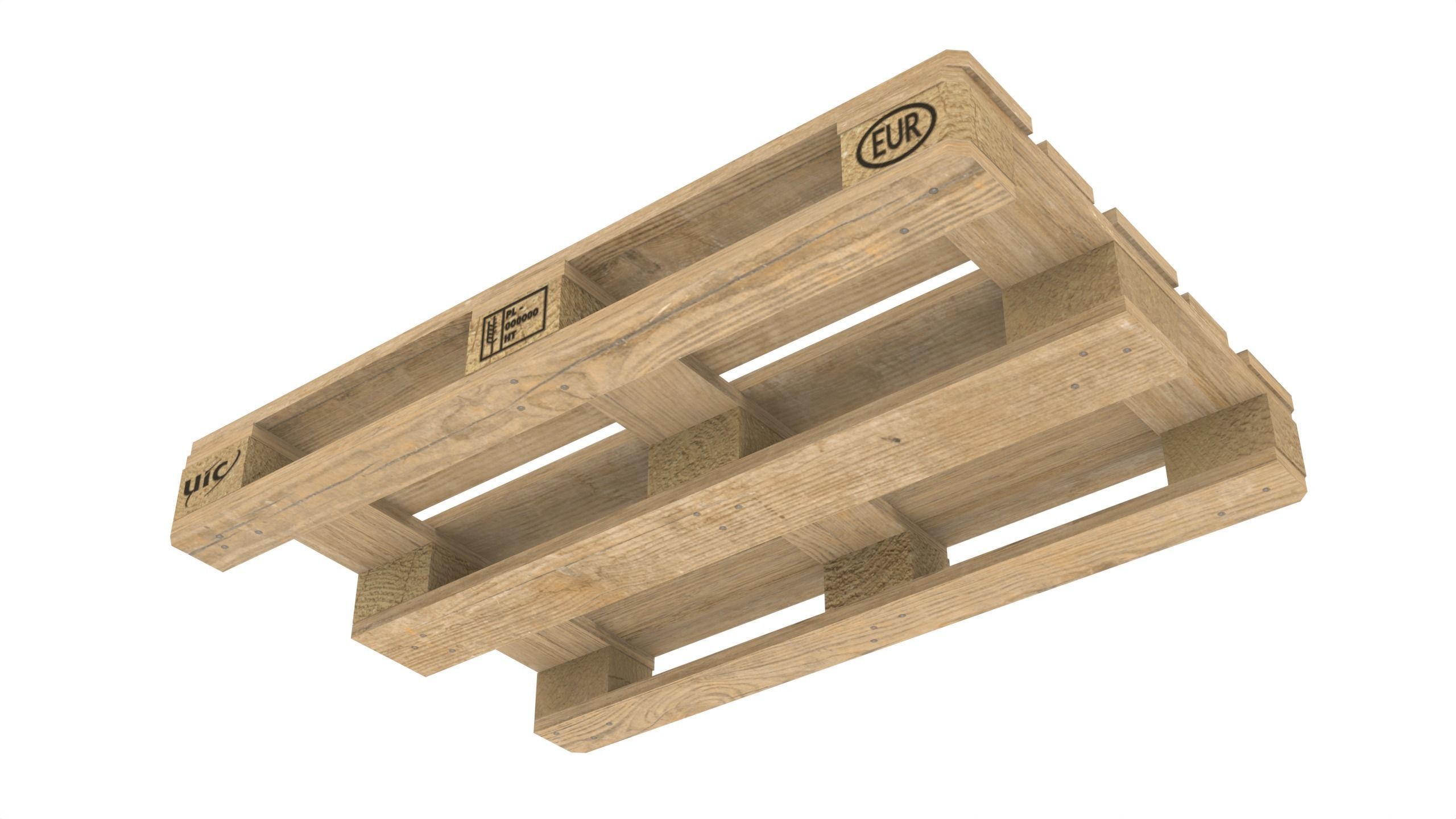 EUR UIC pallet  3D model_4