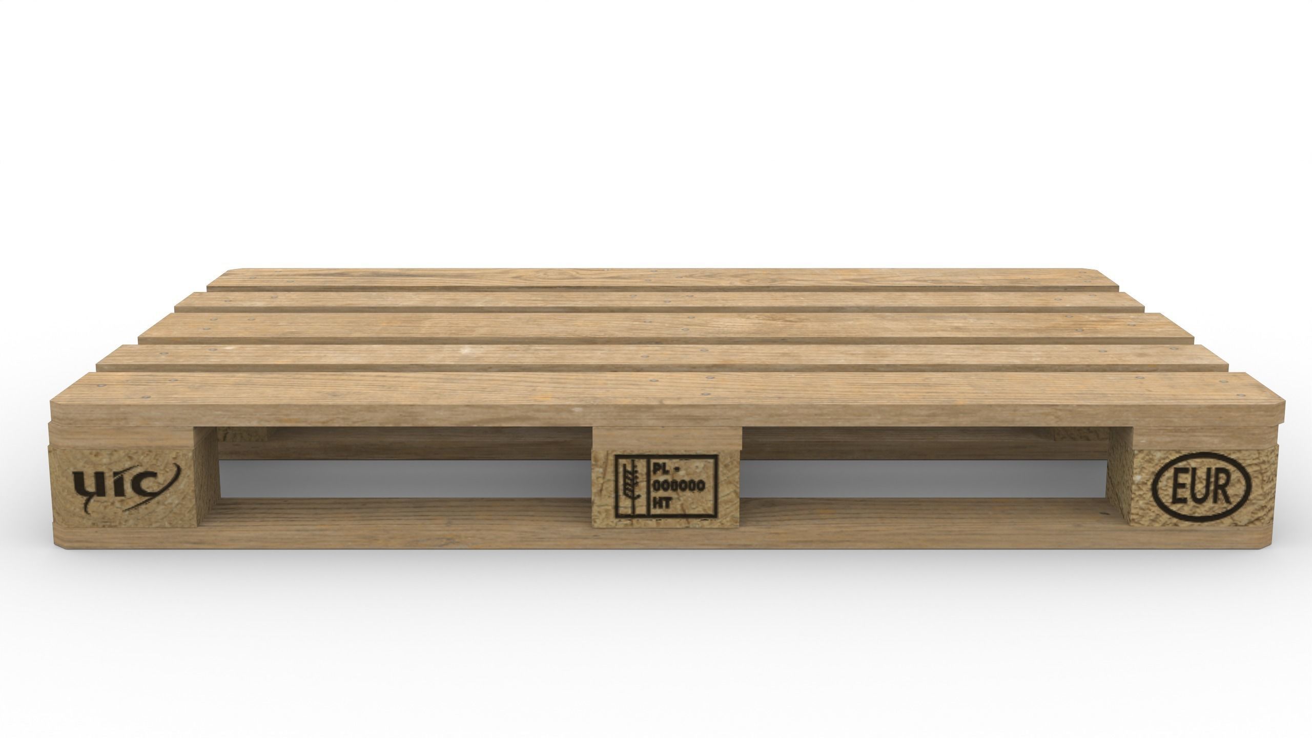 EUR UIC pallet  3D model_2