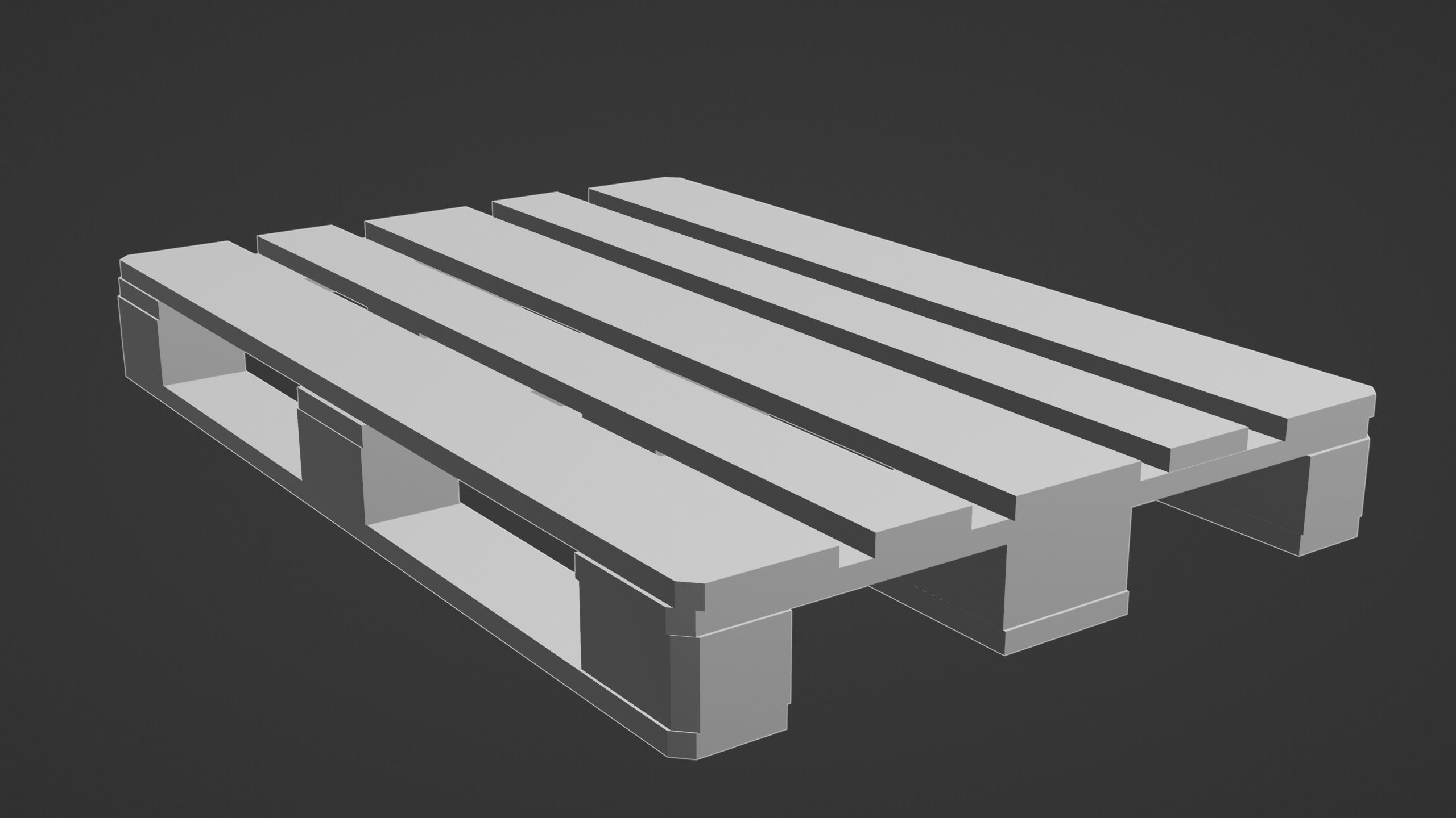 EUR UIC pallet  3D model_8