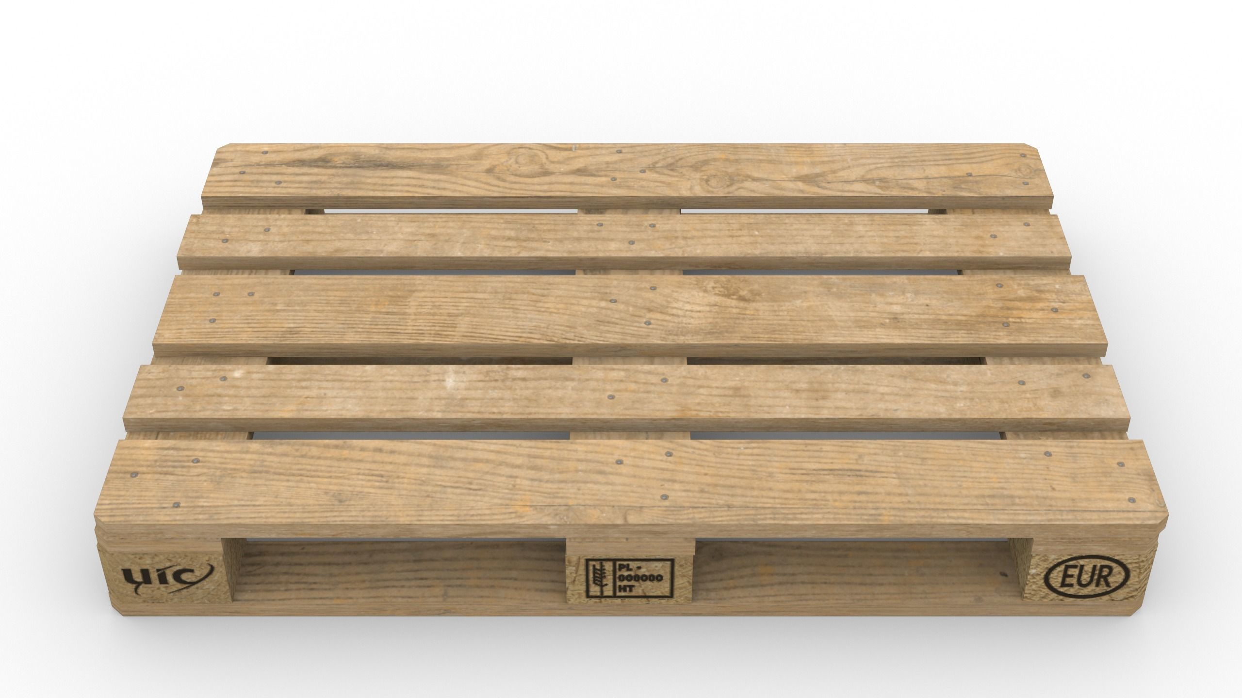 EUR UIC pallet  3D model_3