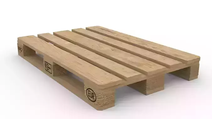 EUR UIC pallet  3D model