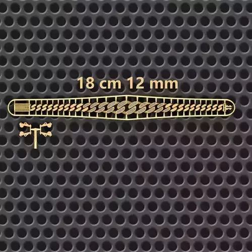 12 MM 18 CM  CUBAN LINK CHAIN FOR BRACELET OR NECKLACE