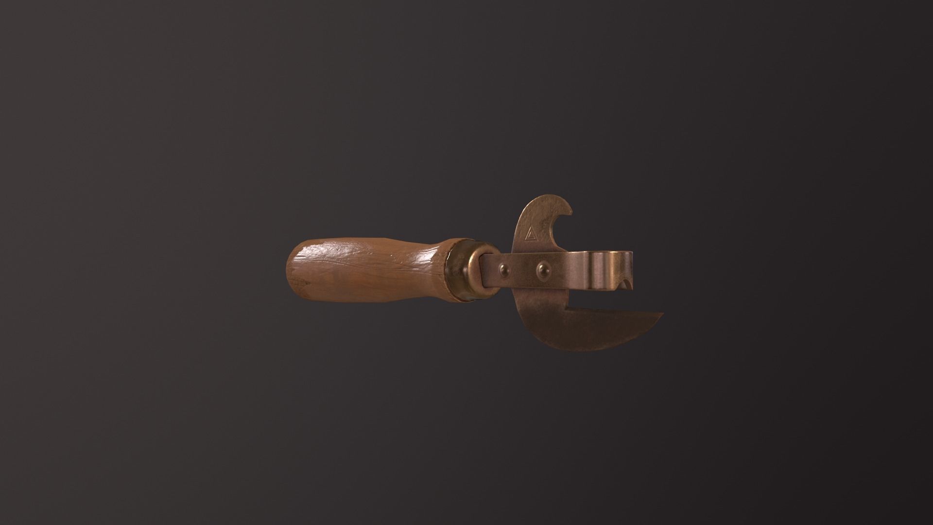 Can opener Low-poly 3D model_8