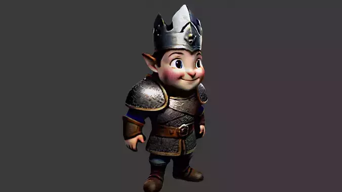 Cartoon Knight Boy