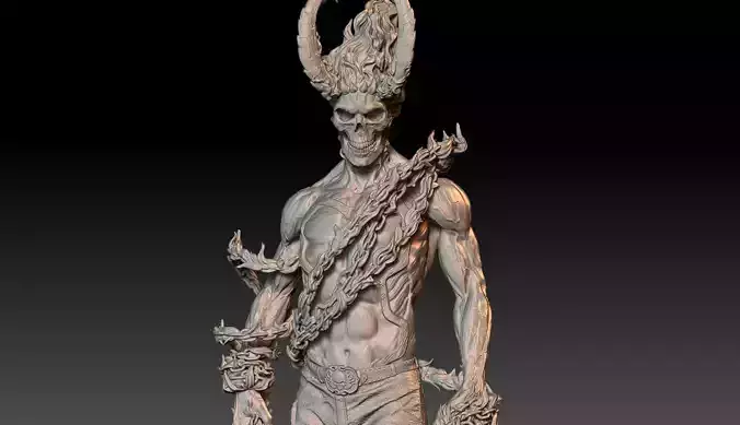 Ghost Rider King Of Hell 3D print model