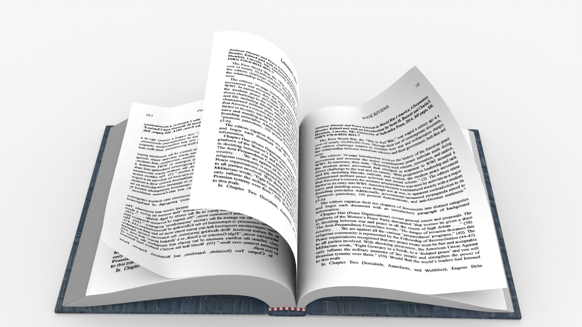 Book Rigged and Animated Low-poly 3D model_4