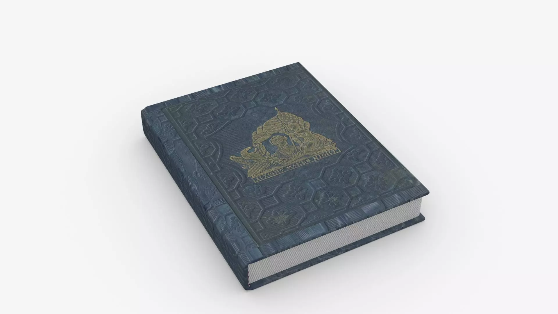 Book Rigged and Animated Low-poly 3D model_0