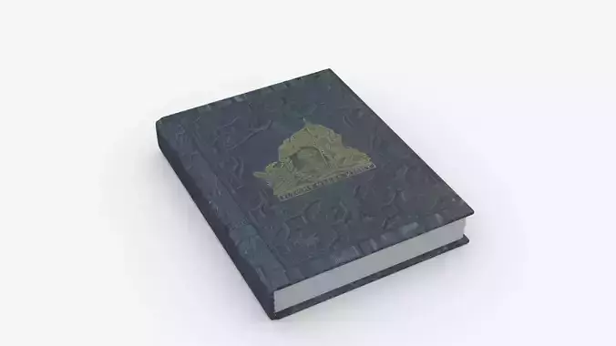 Book Rigged and Animated Low-poly 3D model