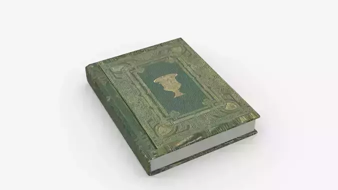 Book Rigged and Animated Low-poly 3D model
