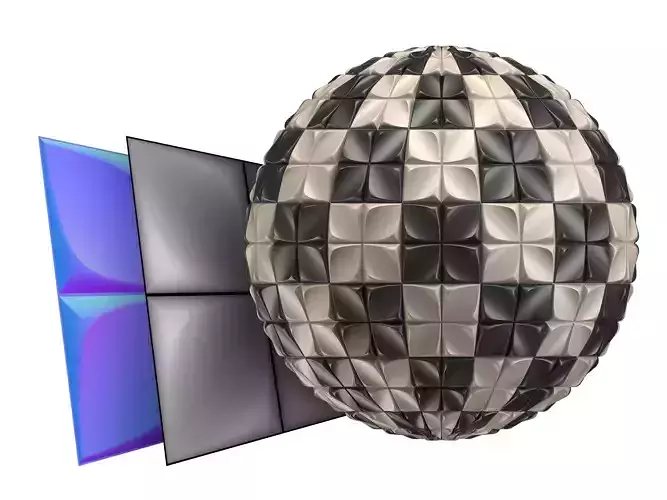 3D Panel Hyperboic Texture Texture