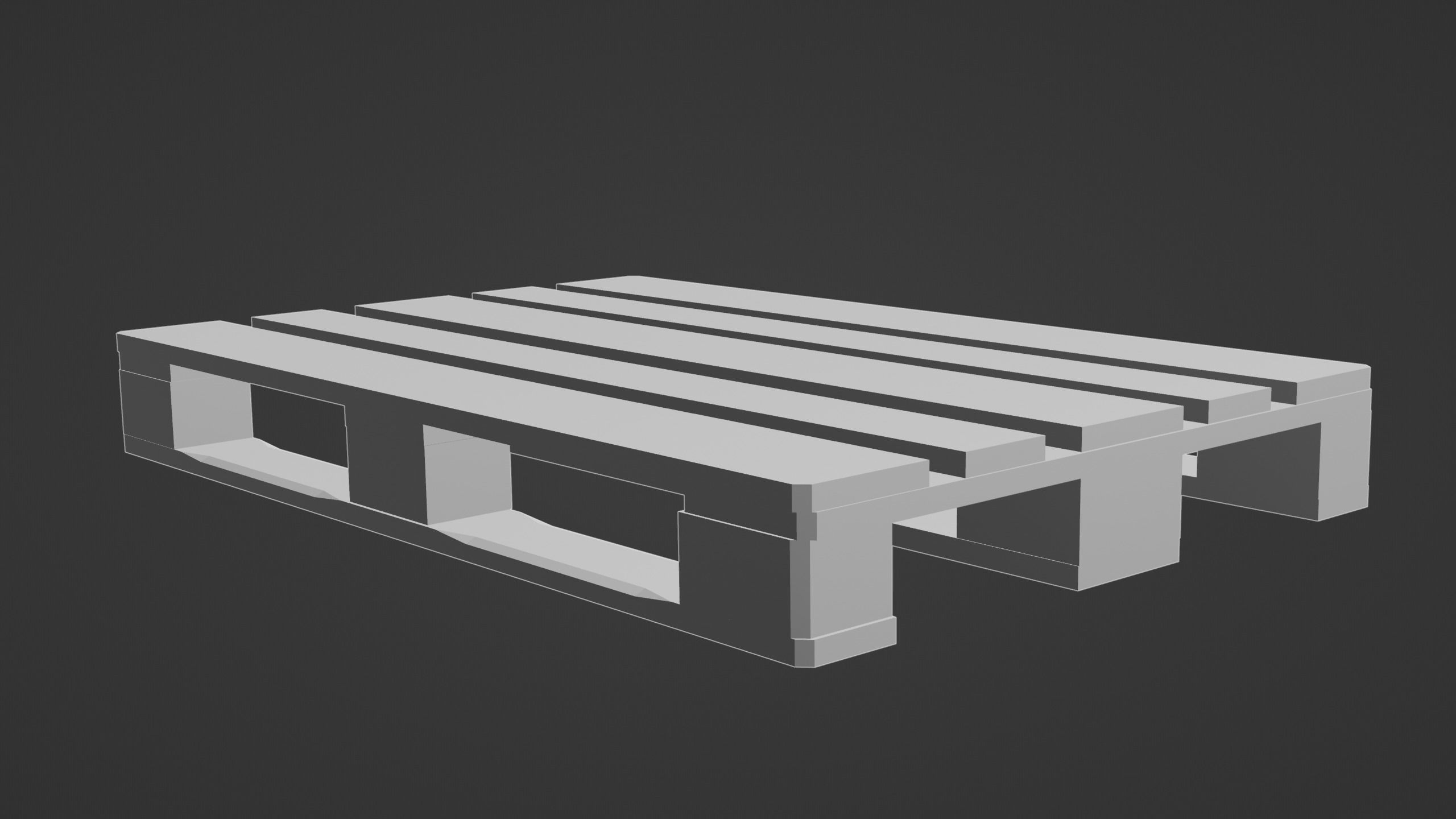 CHEP branded EUR pallet 3D model_8