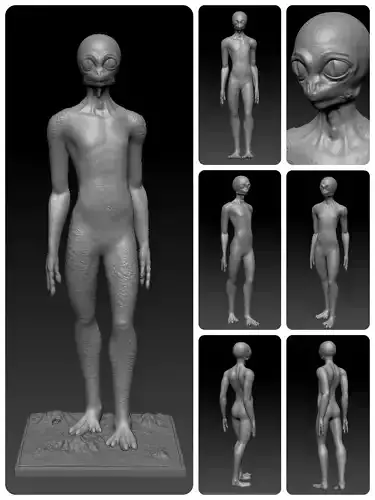 Dinosauroid figure 3D model 3D model