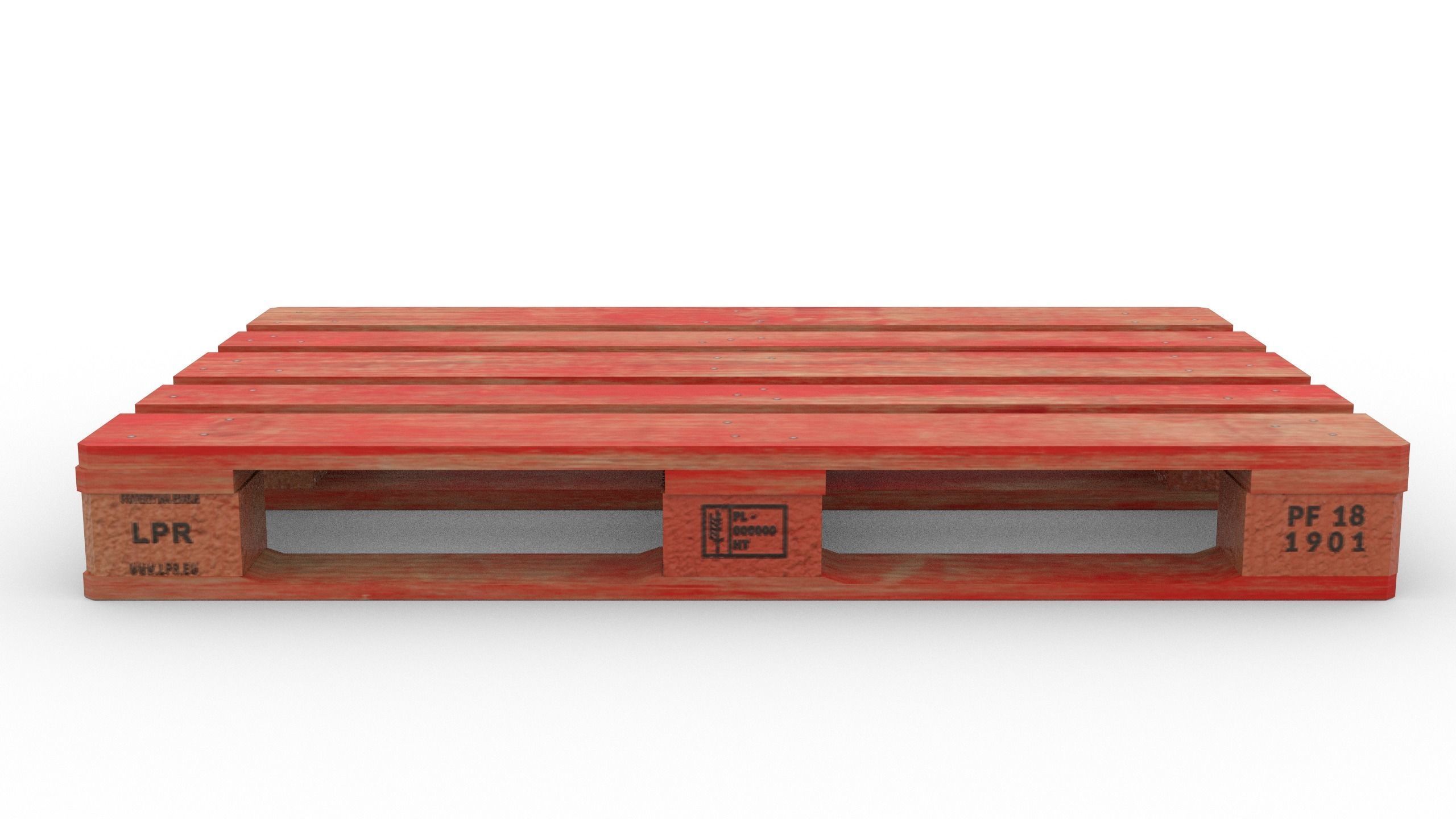 LPR branded EUR pallet 3D model_2