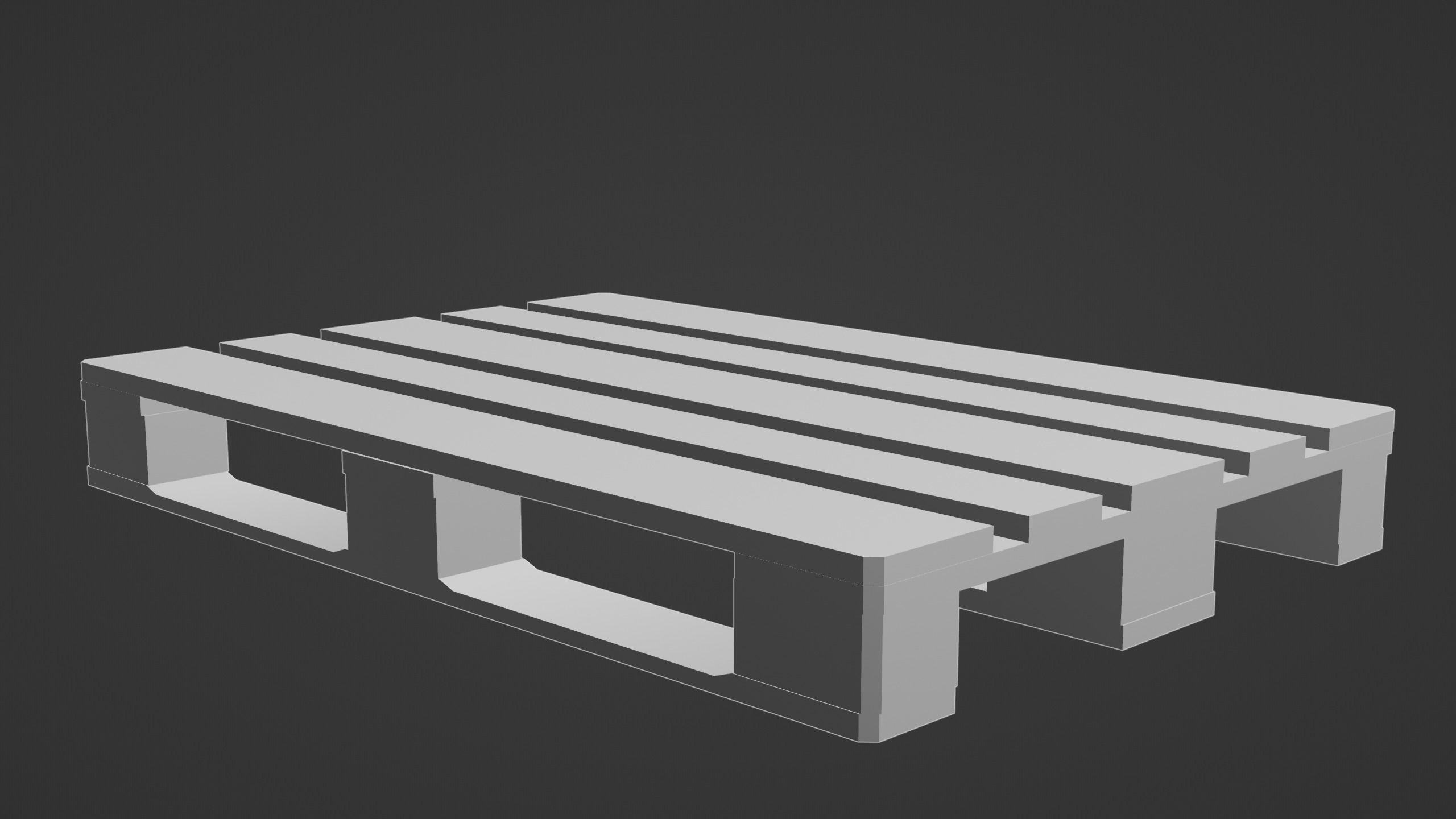 LPR branded EUR pallet 3D model_8