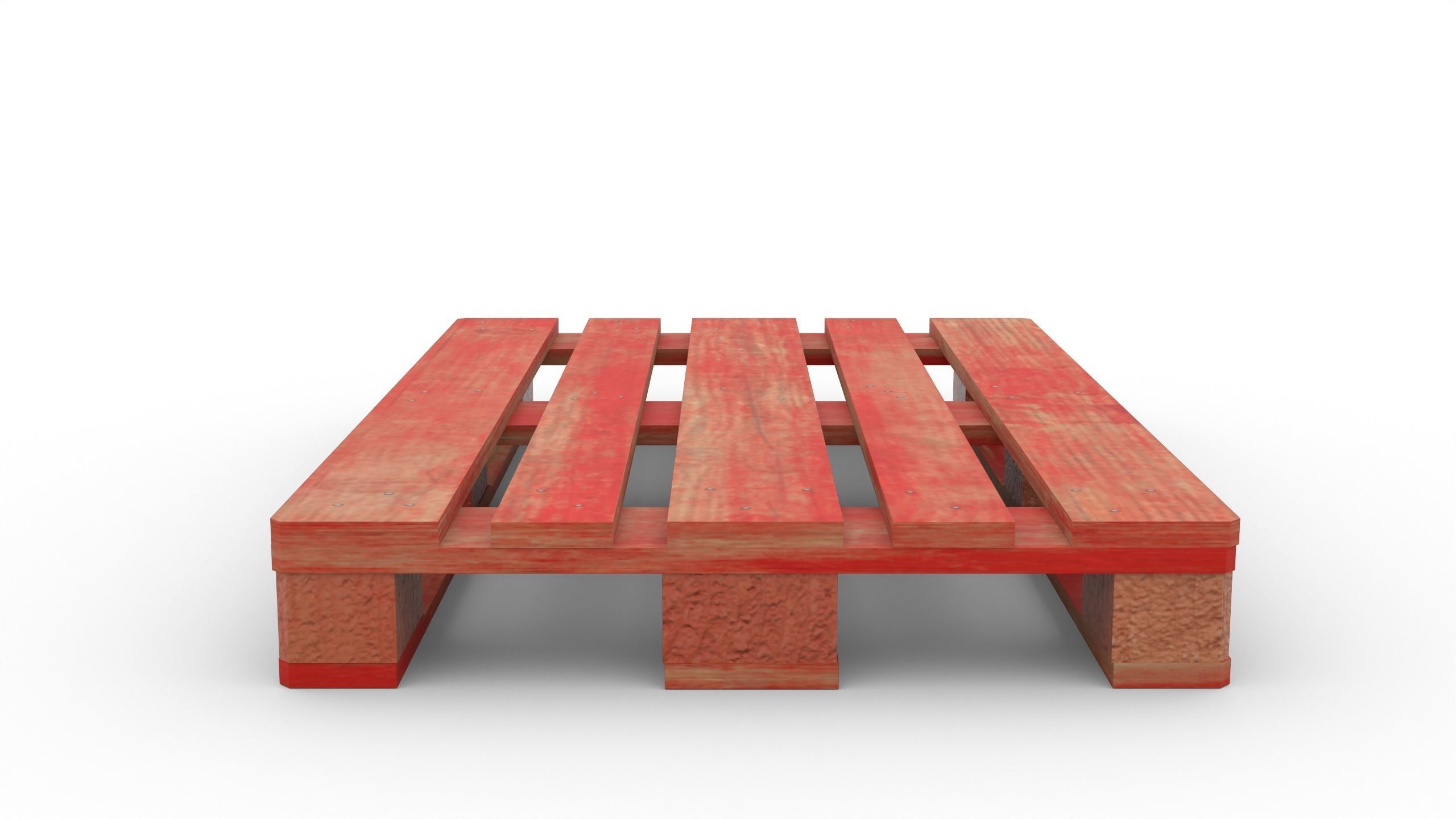 LPR branded EUR pallet 3D model_1