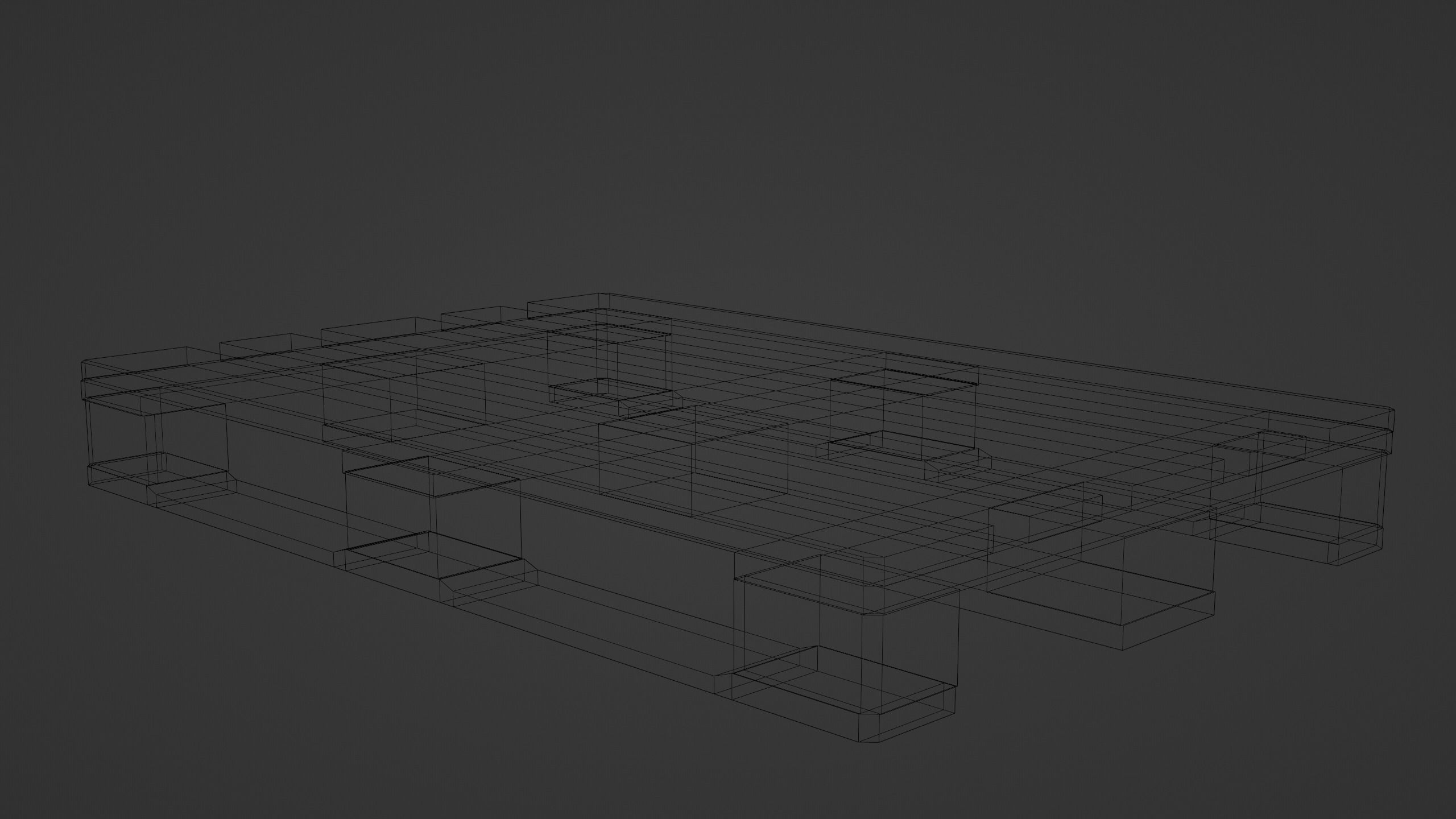 LPR branded EUR pallet 3D model_7